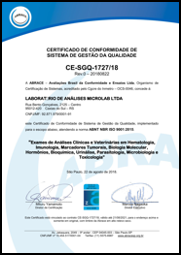Certificado de Confiabilidade de Sistema de gestão de Qualidade